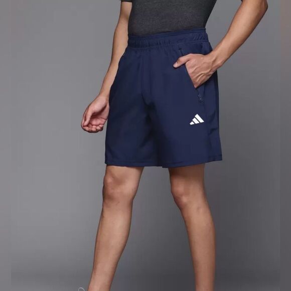 Adidas Mens Size Extra Large XL NWT Solid TR-ES WVC Aeroready Sport Blue Shorts - Picture 2 of 13